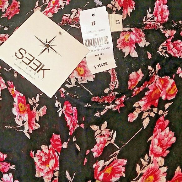 SEEK THE LABEL Shorts Multicolor Women Size Small Drawstring Elastic Wai… - Picture 3 of 5